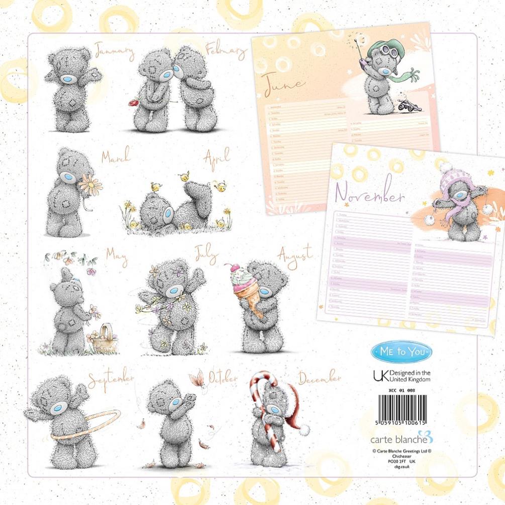 2022 Me to You Bear Classic Square Calendar Extra Image 2
